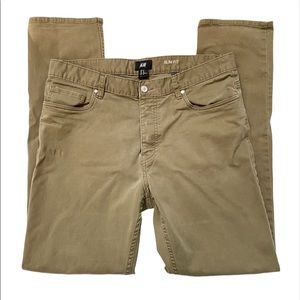 Men’s 34 H&M Slim Fit Khakis Pants
